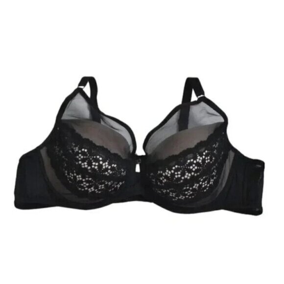 Ashley Graham Demi Cup Diva Bra Lace Sheer Sexy Size  44C - Picture 4 of 9